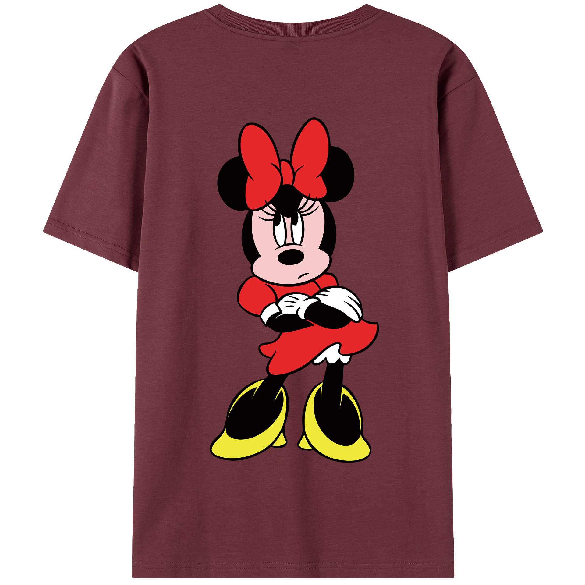 （画像用） ミッキーマウス Mickey Mouse 綿100％半袖Tシャツ（背面プリント）